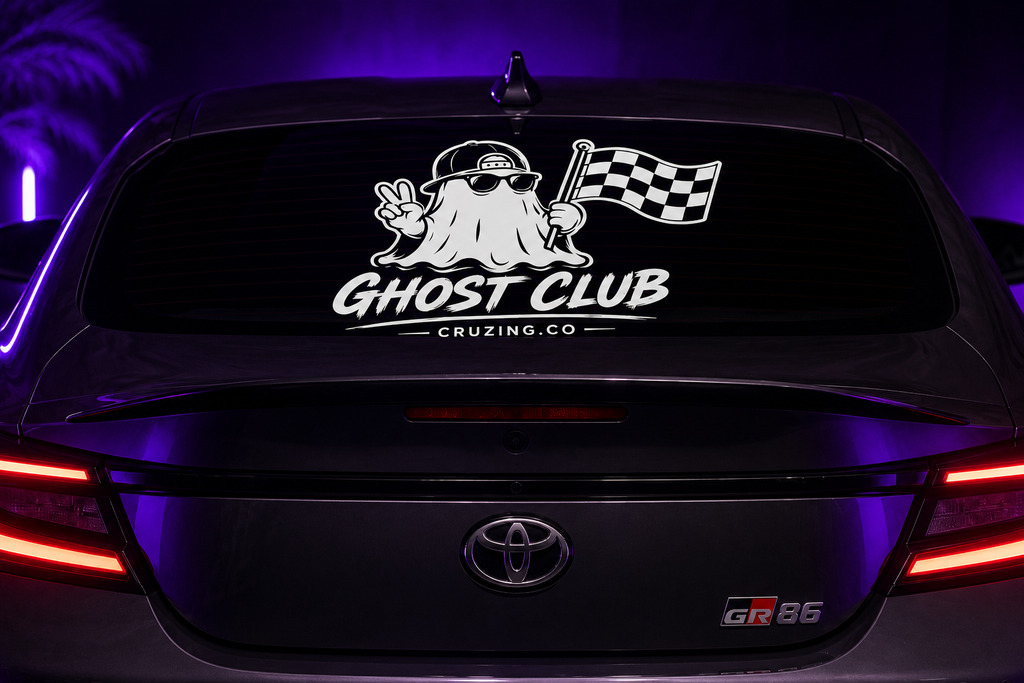 Ghost Club Banner – Premium Windshield Vinyl Banner👻