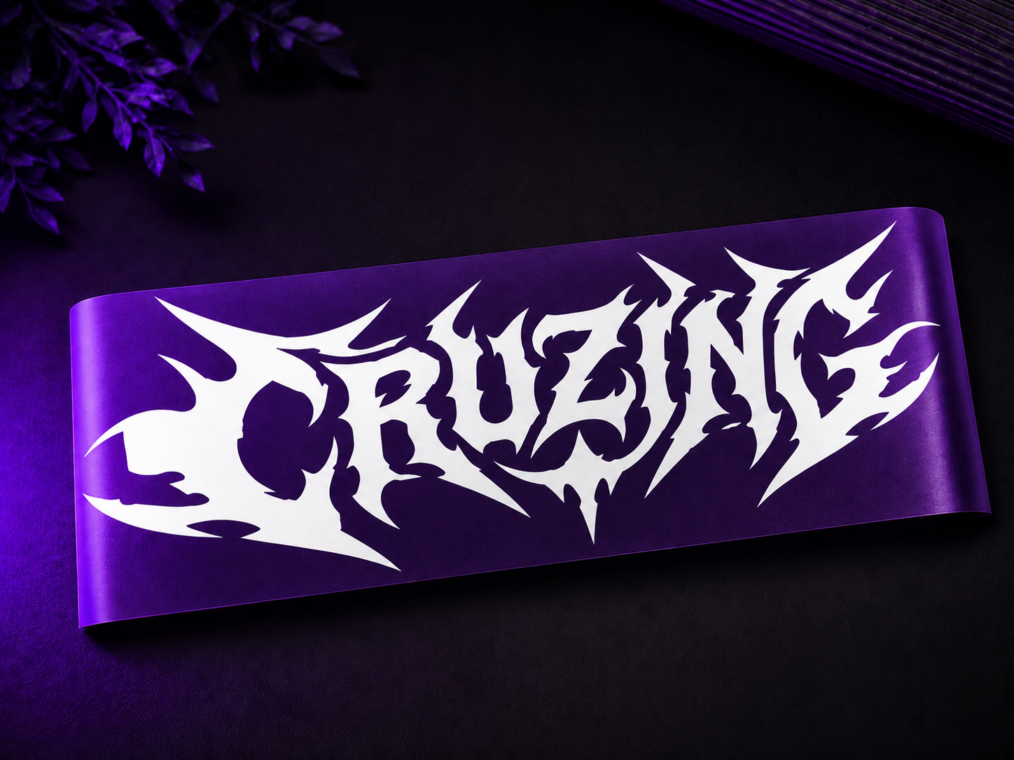 CRUZING Heavy Metal Windshield Banner