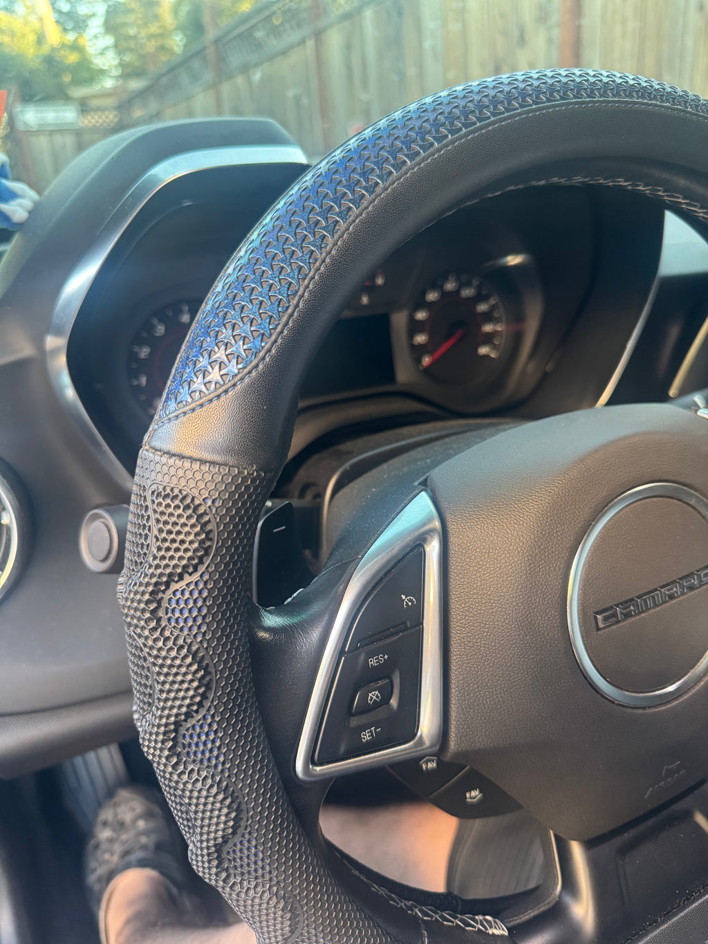 CRUZING Premium D-Shape Steering Wheel Cover