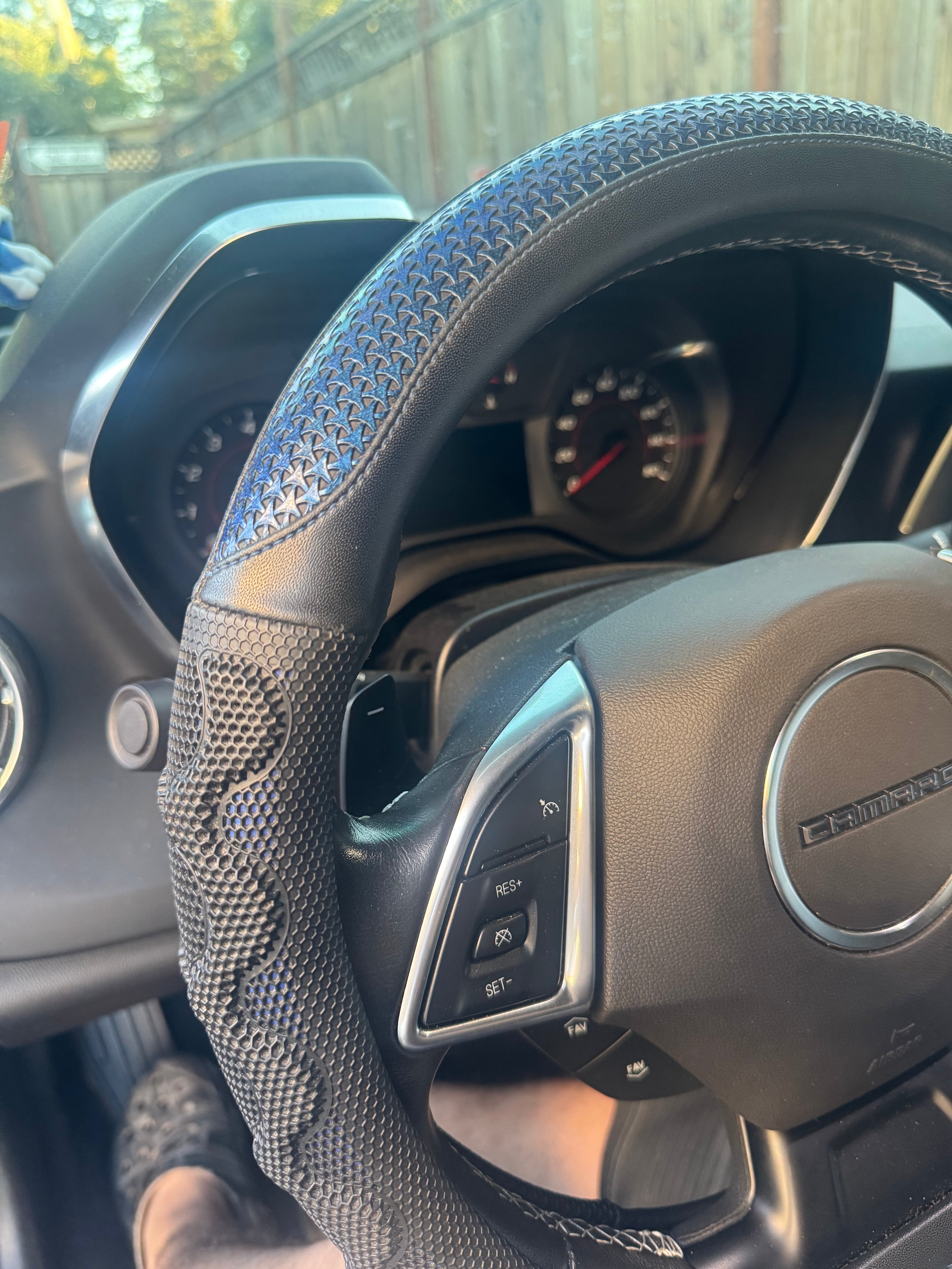 CRUZING Premium D-Shape Steering Wheel Cover