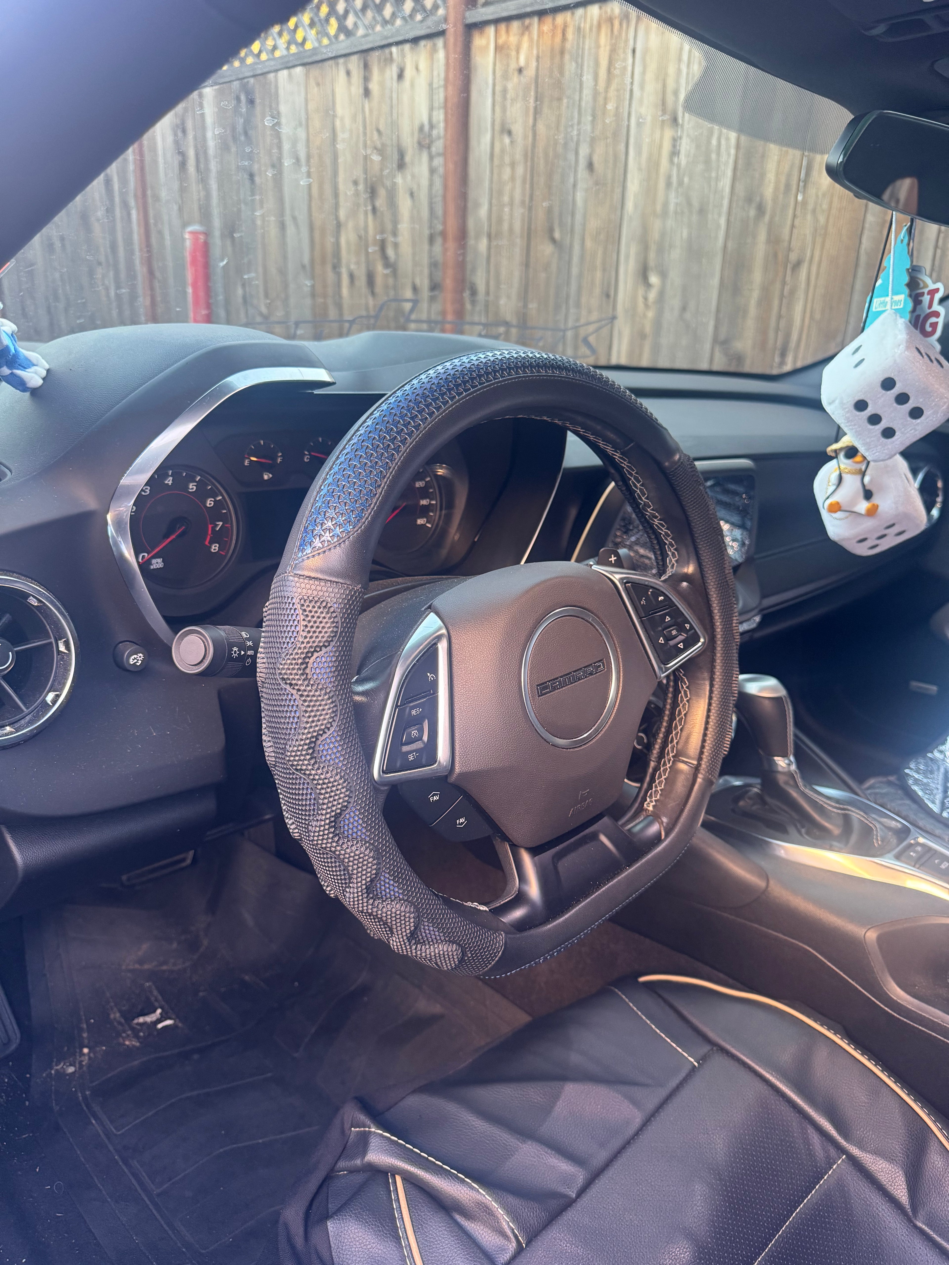 CRUZING Premium D-Shape Steering Wheel Cover