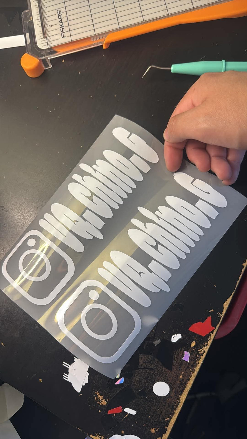 Custom Social Media Handle Vinyl Decal | Personalized Car, Truck & Window Sticker🎨
